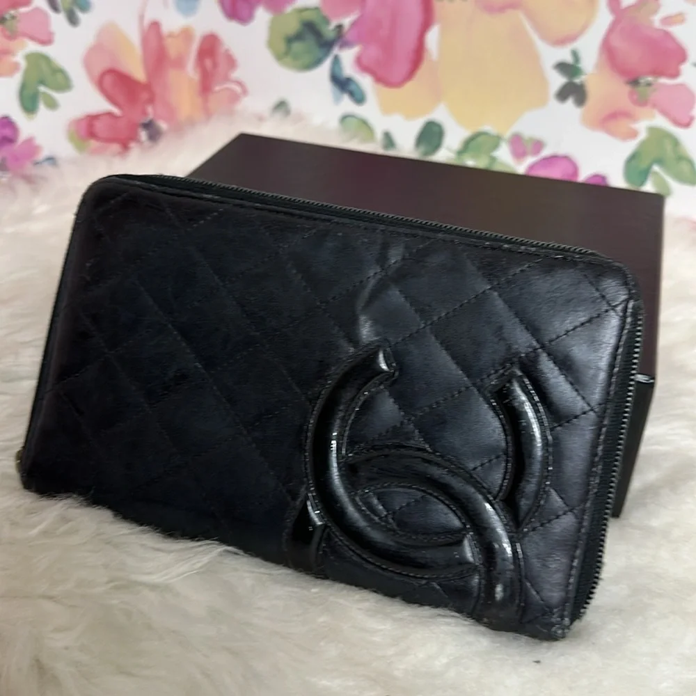 💯Authentic Chanel Cambon Organizer Wallet🍀